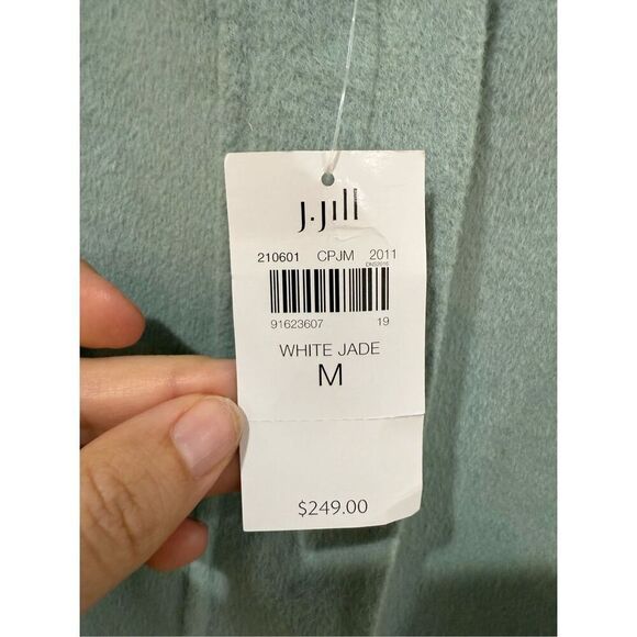 J Jill NWT wool blend coat snap closure sz M - Picture 5 of 9